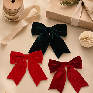 MOÑO DECORATIVO NAVIDEÑO PCS*2