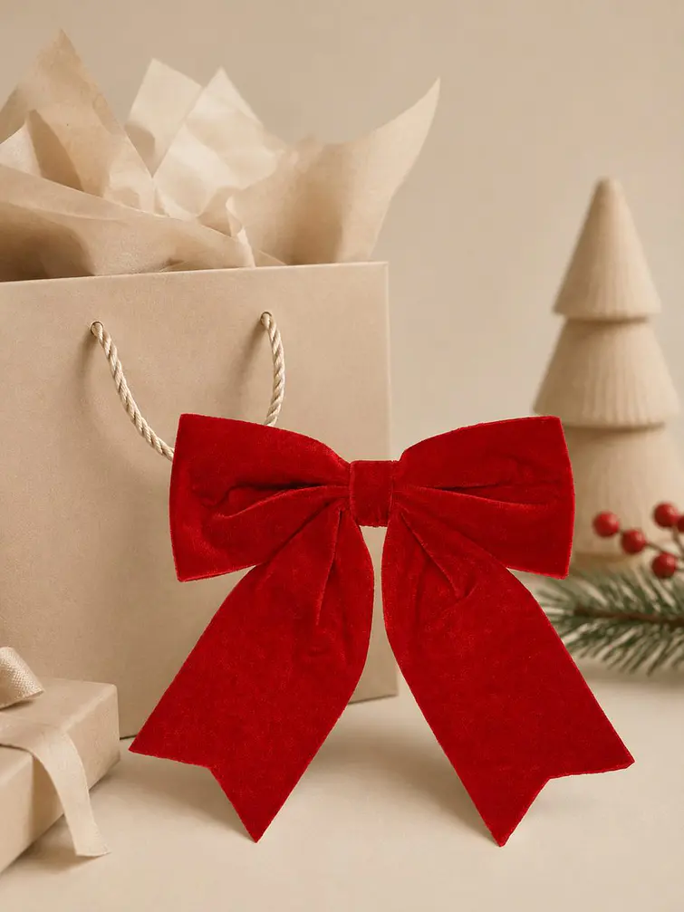 MOÑO DECORATIVO NAVIDEÑO C/U 3