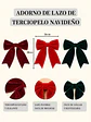 MOÑO DECORATIVO NAVIDEÑO C/U - Miniatura 7