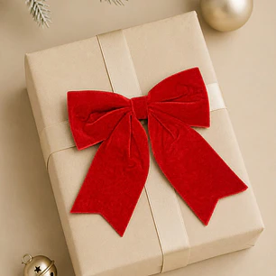 MOÑO DECORATIVO NAVIDEÑO C/U