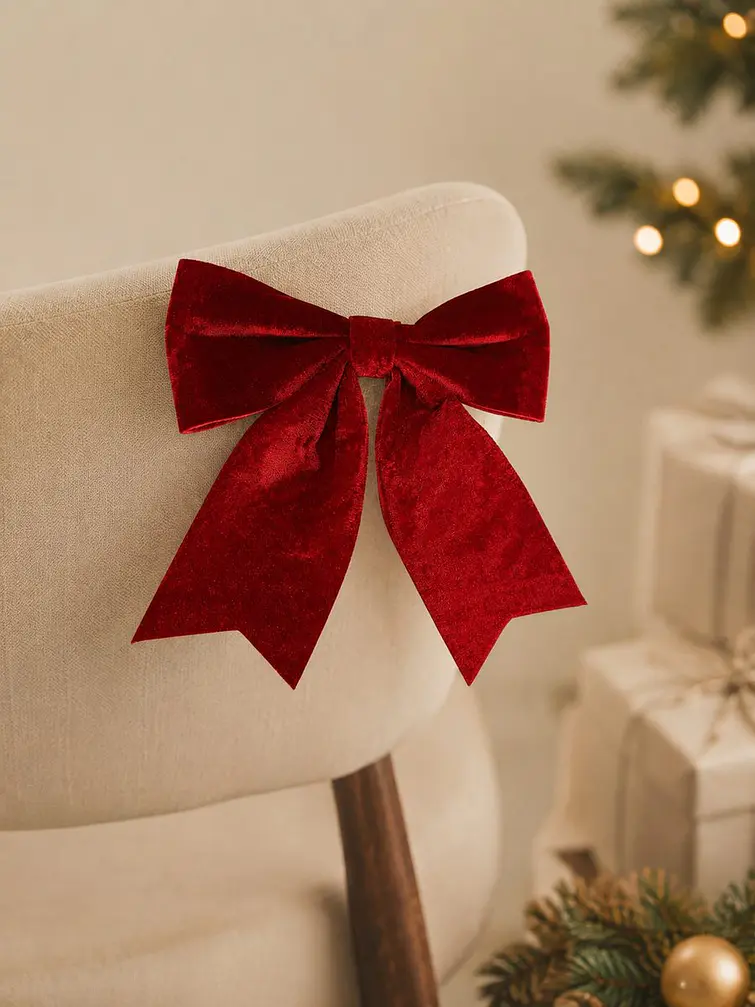 MOÑO DECORATIVO NAVIDEÑO C/U 4