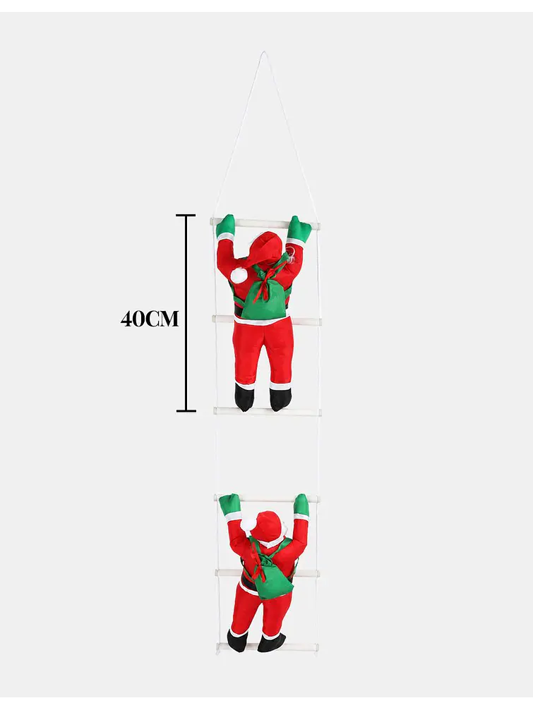 SET DE ADORNOS PAPA NOEL 40 CM PCS*2 5