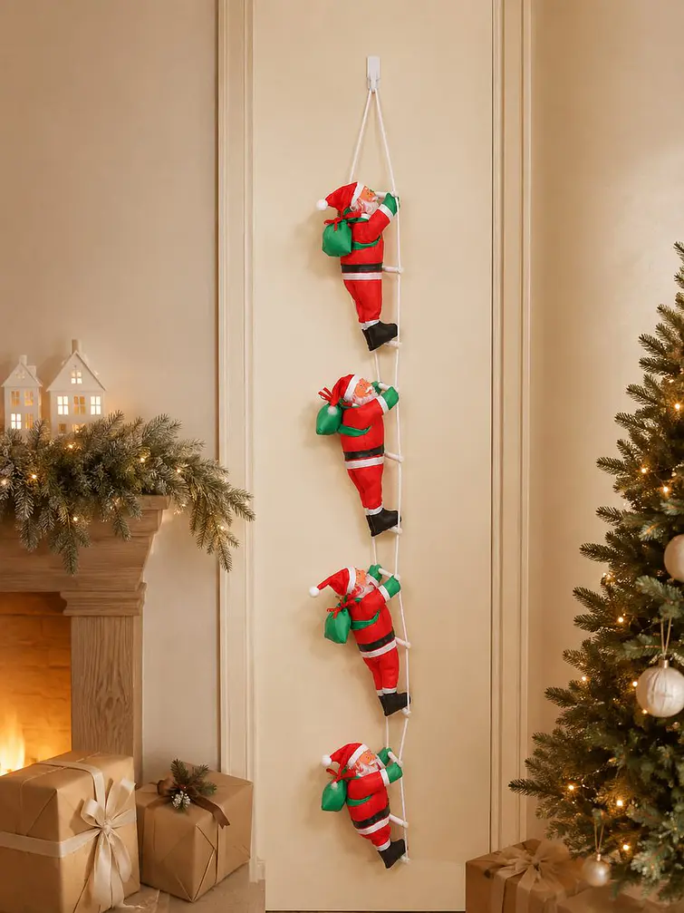 SET DE ADORNOS PAPA NOEL 25 CM PCS*3 1