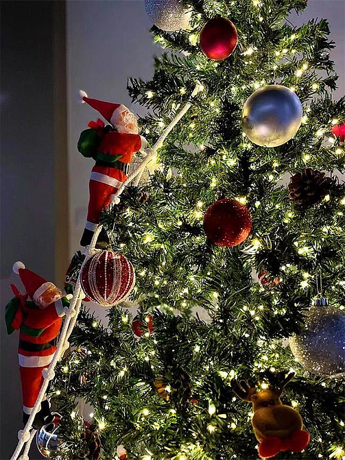SET DE ADORNOS PAPA NOEL 25 CM PCS*3 3