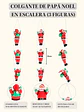 SET DE ADORNOS PAPA NOEL 25 CM PCS*3 - Miniatura 7
