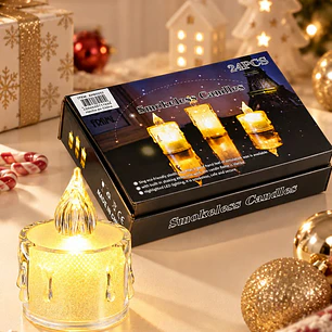 VELA LED TRANSPARENTE 5 CM