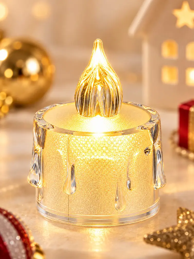 VELA LED TRANSPARENTE 5 CM 5