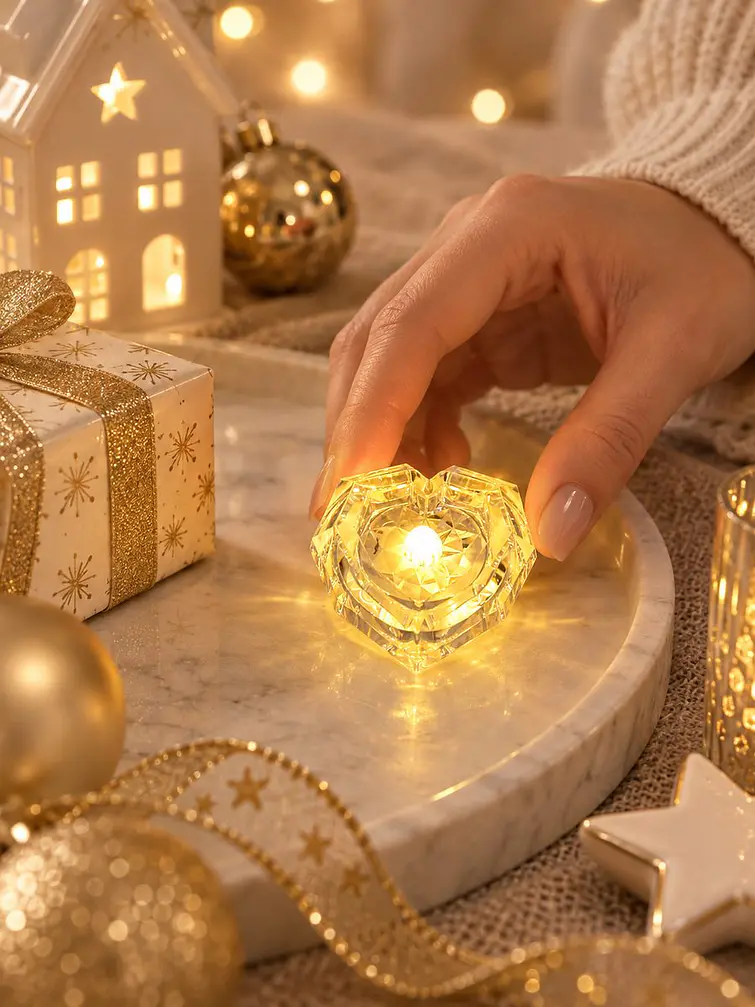 VELA LED DECORATIVA CORAZON 2