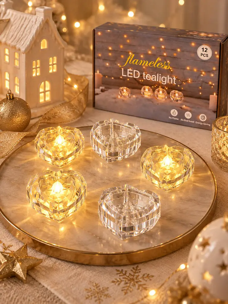 VELA LED DECORATIVA CORAZON 3