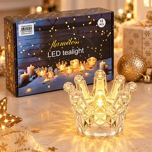 VELA LED DECORATIVA CORONA