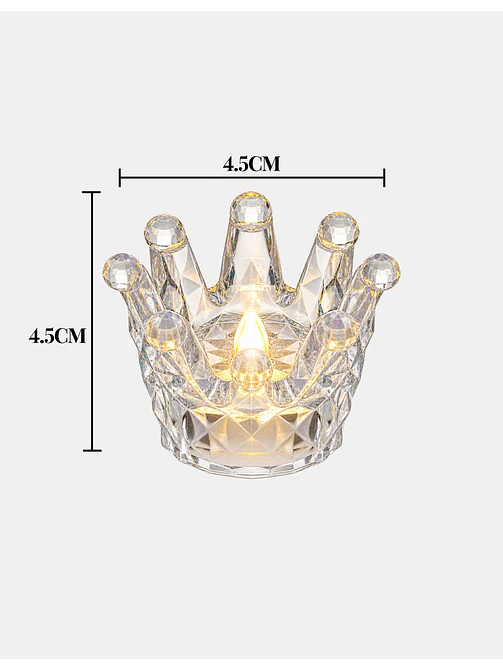 VELA LED DECORATIVA CORONA 7