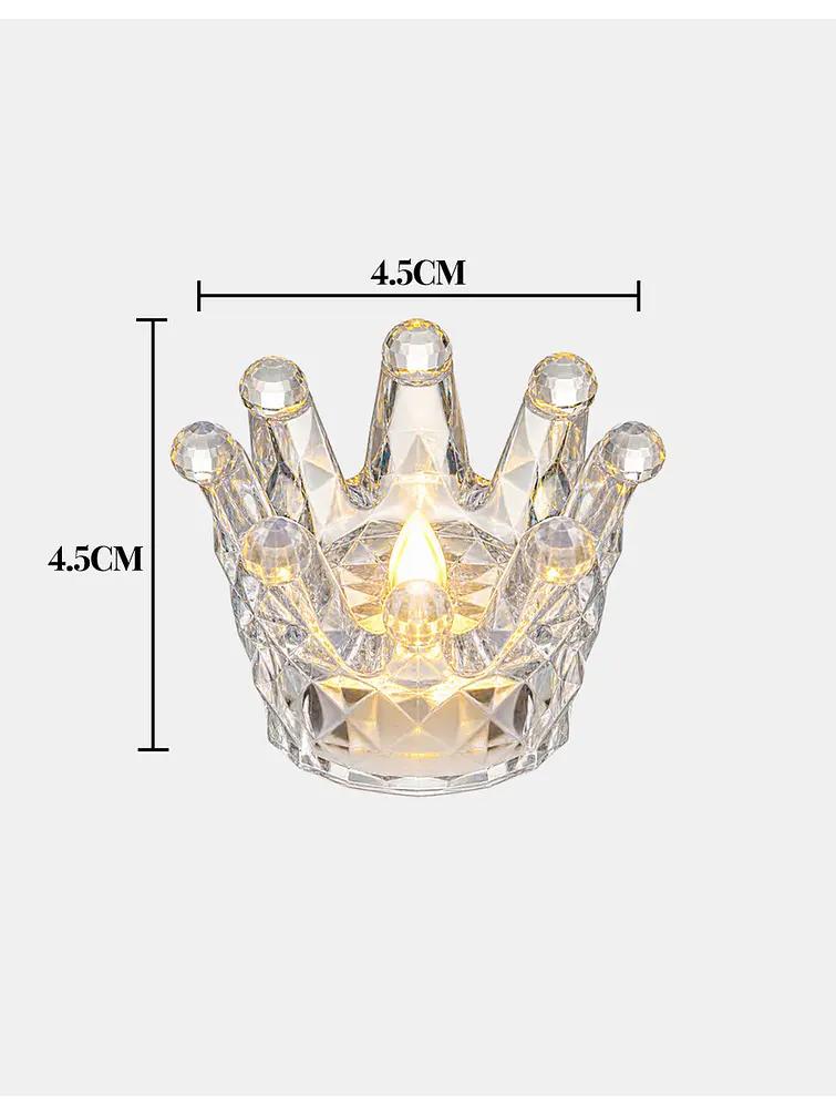 VELA LED DECORATIVA CORONA 7