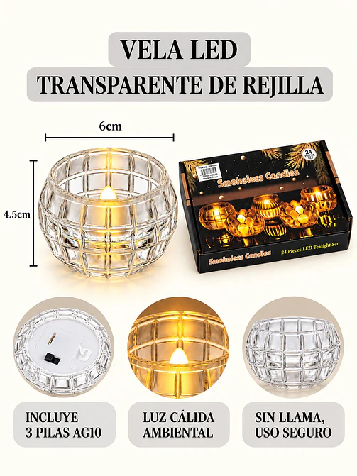 VELA LED DECORATIVA 7