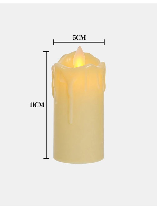 VELA LED DERRETIDA 11 CM 8