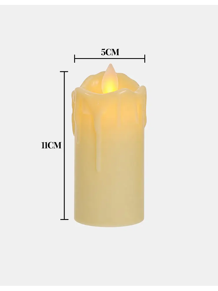 VELA LED DERRETIDA 11 CM 8
