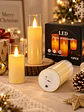 VELA LED CON VASO 10 CM - Miniatura 1