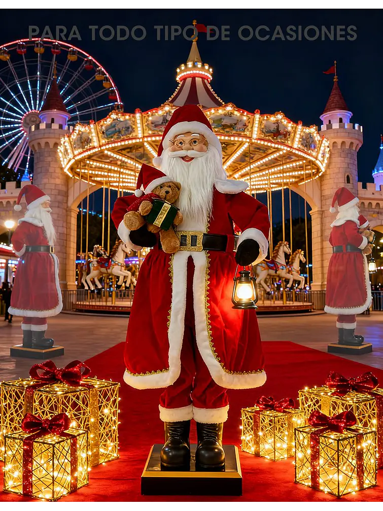 PAPA NOEL GIGANTE CON MUSICA 1.5 M 2