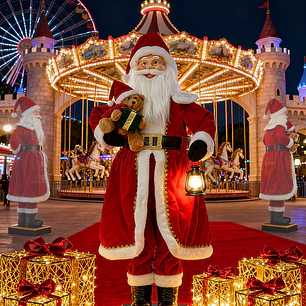 PAPA NOEL GIGANTE CON MUSICA 1.5 M
