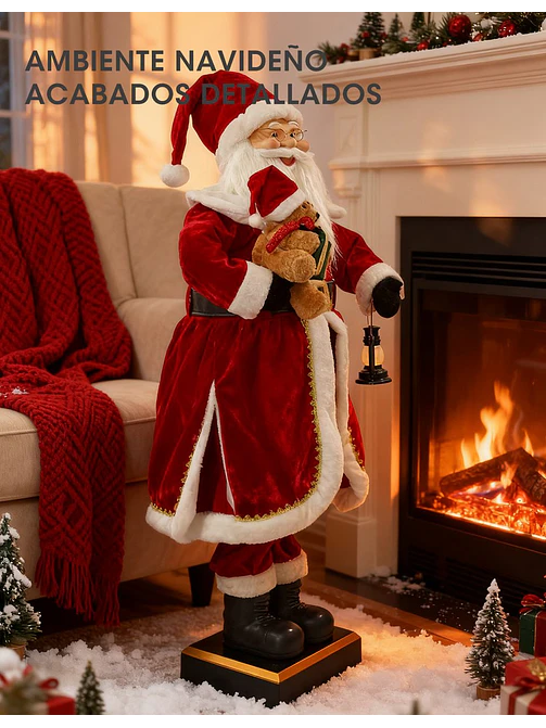 PAPA NOEL GIGANTE CON MUSICA 1.5 M 3