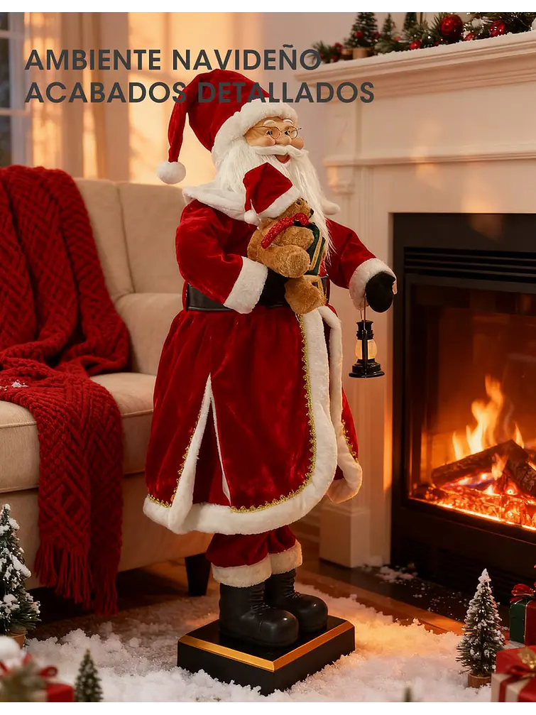 PAPA NOEL GIGANTE CON MUSICA 1.5 M 3