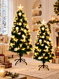 ARBOL CON LUCES Y ADORNOS IRIDISCENTES 1.8 M - Miniatura 1
