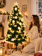 ARBOL CON LUCES Y ADORNOS IRIDISCENTES 1.8 M - Miniatura 2