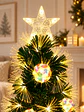 ARBOL CON LUCES Y ADORNOS IRIDISCENTES 1.8 M - Miniatura 3
