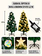 ARBOL CON LUCES Y ADORNOS IRIDISCENTES 1.8 M - Miniatura 9