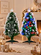 ARBOL NAVIDEÑO CON LUCES Y ESTRELLAS 90 CM - Miniatura 1