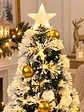 ARBOL NEVADO CON LUCES Y MACETA 90 CM - Miniatura 4
