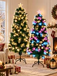 ARBOL NAVIDEÑO CON LUCES Y FAROLES 1.5 M - Miniatura 1