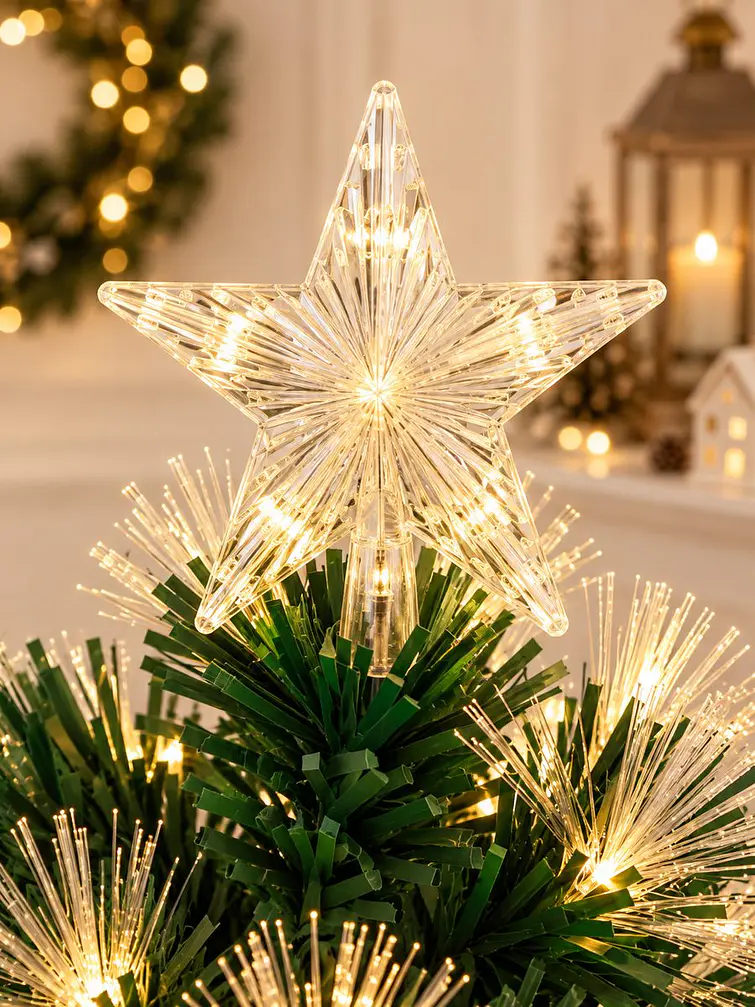 ARBOL NAVIDEÑO CON LUCES Y FAROLES 1.5 M 4
