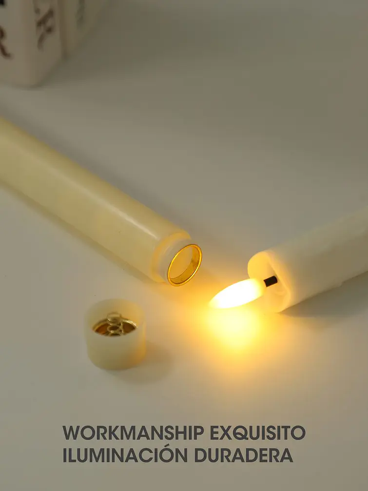 VELAS LED DERRETIDA 25 CM PACK*2 3