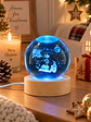 BOLA DE CRISTAL NAVIDEÑA 6 CM - Miniatura 5