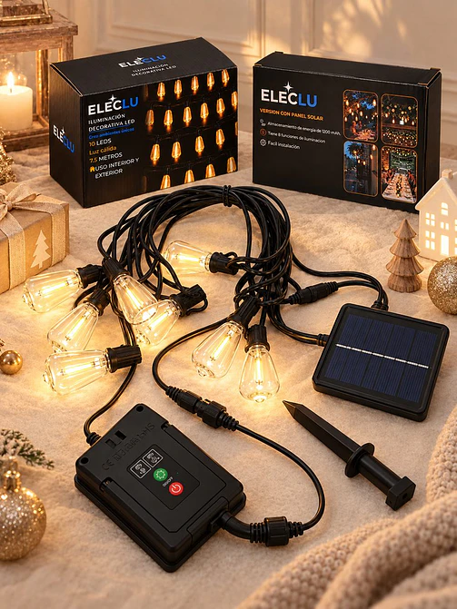 GUIRNALDA LED 10 FOCOS SOLAR 1