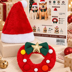 SET NAVIDEÑO PARA MASCOTA