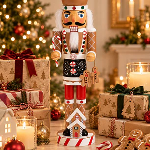 ADORNO NAVIDEÑO CASCANUECES 38 CM