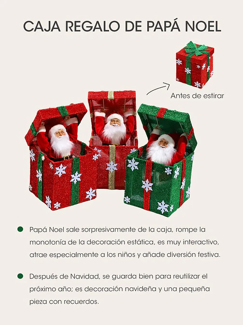 ADORNO NAVIDEÑO CAJA DE REGALO 4