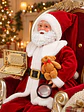 ADORNO PAPA NOEL SENTADO 90 CM - Miniatura 2