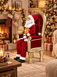 ADORNO PAPA NOEL SENTADO 90 CM - Miniatura 3