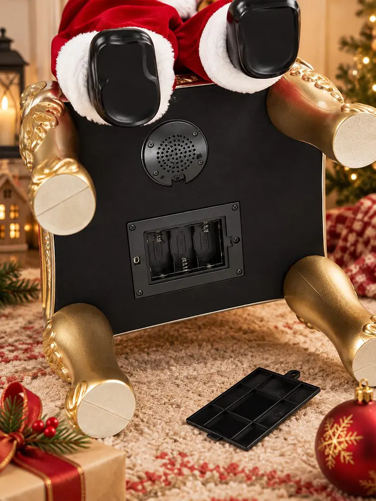ADORNO PAPA NOEL SENTADO 90 CM 5