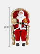 ADORNO PAPA NOEL SENTADO 90 CM - Miniatura 7