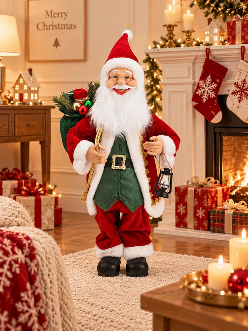 ADORNO PAPA NOEL CON LENTES 60 CM 7