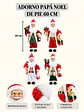 ADORNO PAPA NOEL CON LENTES 60 CM - Miniatura 8