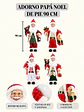 ADORNO PAPA NOEL CON LENTES 90 CM - Miniatura 8
