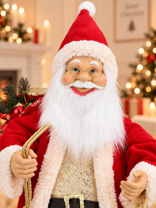 ADORNO PAPA NOEL CON LENTES 110 CM 3