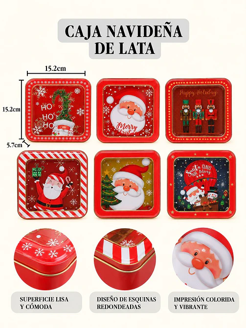 CAJA METALICA NAVIDEÑA 8
