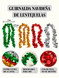 GUIRNALDA NAVIDEÑA CON CIRCULOS BRILLANTES 2 M - Miniatura 8