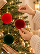 BOLAS DE NAVIDAD TERCIOLPELO 6 CM PACK*6 - Miniatura 2