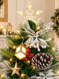 ARBOL NEVADO CON LUCES Y FAROLES 1.8 M - Miniatura 2